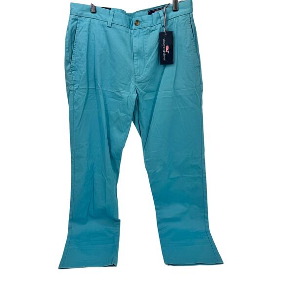 Vineyard Vines Pants Mens 33x32 (34x31 ACTUAL) Breaker Pant Coastal Blue NEW - Picture 2 of 7